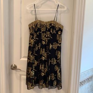 Black and Gold Dress - Cache - Size 6